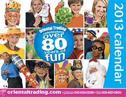 2013 Oriental Trading Calendar