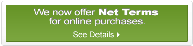 We now offer Net Terms for online purchases - See details
